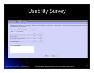 InsideNASA  Usability Study