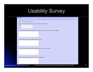 InsideNASA  Usability Study