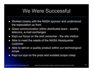 InsideNASA  Usability Study