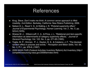 InsideNASA  Usability Study