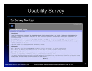 InsideNASA  Usability Study