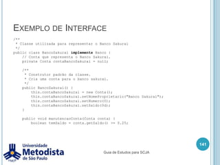 Métodos com passagem de parâmetro127StackpublicclassVendaLivro {publicstaticvoidmain(String[] args) {int quantidade = 3;    Livro livro = new Livro();    livro.setTitulo("Java com Aveia");    livro.setAutor("Sakurai");    livro.setPreco(35.90);    Comprovante c = new Comprovante();c.emitir(quantidade, livro);  }}Heappublicclass Comprovante {publicvoid emitir(int qtd, Livro l) {    /* utiliza o qtd e o l para emitir       comprovante. */  }}Guia de Estudos para SCJA