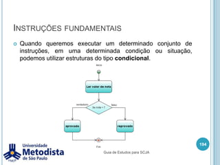 Polimorfismo com Interface180/** * Interface que deve ser implementada por todas as classes que devem  * ser ordenadas. */publicinterfaceComparavel {    /**     * Assinatura de método que toda classe que quer permitir     * a comparação entre seus objetos precisa implementar.     *      * @param o - Objeto que será comparado.     * @return 0 se os objetos forem iguais     *         > 0 se o objeto recebido é menor que o objeto que será comparado.     *         < 0 se o objeto recebido é maior que o objeto que será comparado.     */public abstract int comparar(Object o);}Guia de Estudos para SCJA