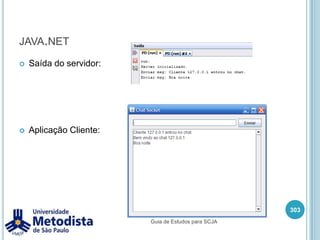java – ExemploNo exemplo abaixo criamos um programa que recebe alguns nomes como parâmetro:289/** * Classe utilizada para mostrar a passagem de parametros para o método main. */public class ParametrosMain {    public static void main(String[] args) {        if(args.length > 0) {            for(String nome : args) {                System.out.println(nome);            }        } else {            System.out.println("Nenhum nome foi passado como parametro.");        }    }}Guia de Estudos para SCJA