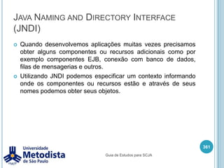 AppletAs desvantagens de utilizar applet são:O cliente precisa ter instalado o JRE no computador.O cliente precisa fazer download do applet, se o mesmo for grande pode demorar para iniciar.Possuem algumas restrições de memória e segurança.347Guia de Estudos para SCJA