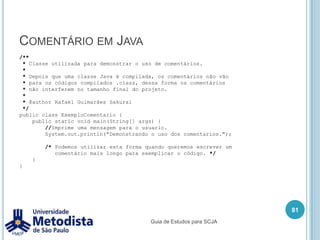 Diagrama de Classes71Guia de Estudos para SCJA