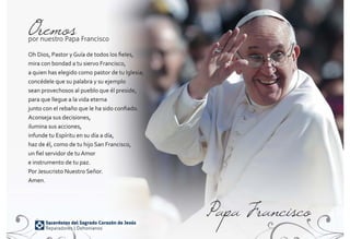 SCJ Diptico Papa Francisco:Maquetación 1 13/05/13 14:22 Página 1
 