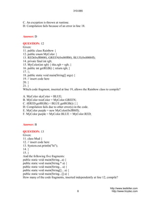 Scjp6.0 | PDF