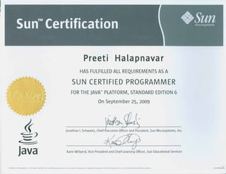 Oracle Certified Professional, Java SE 6 Programmer