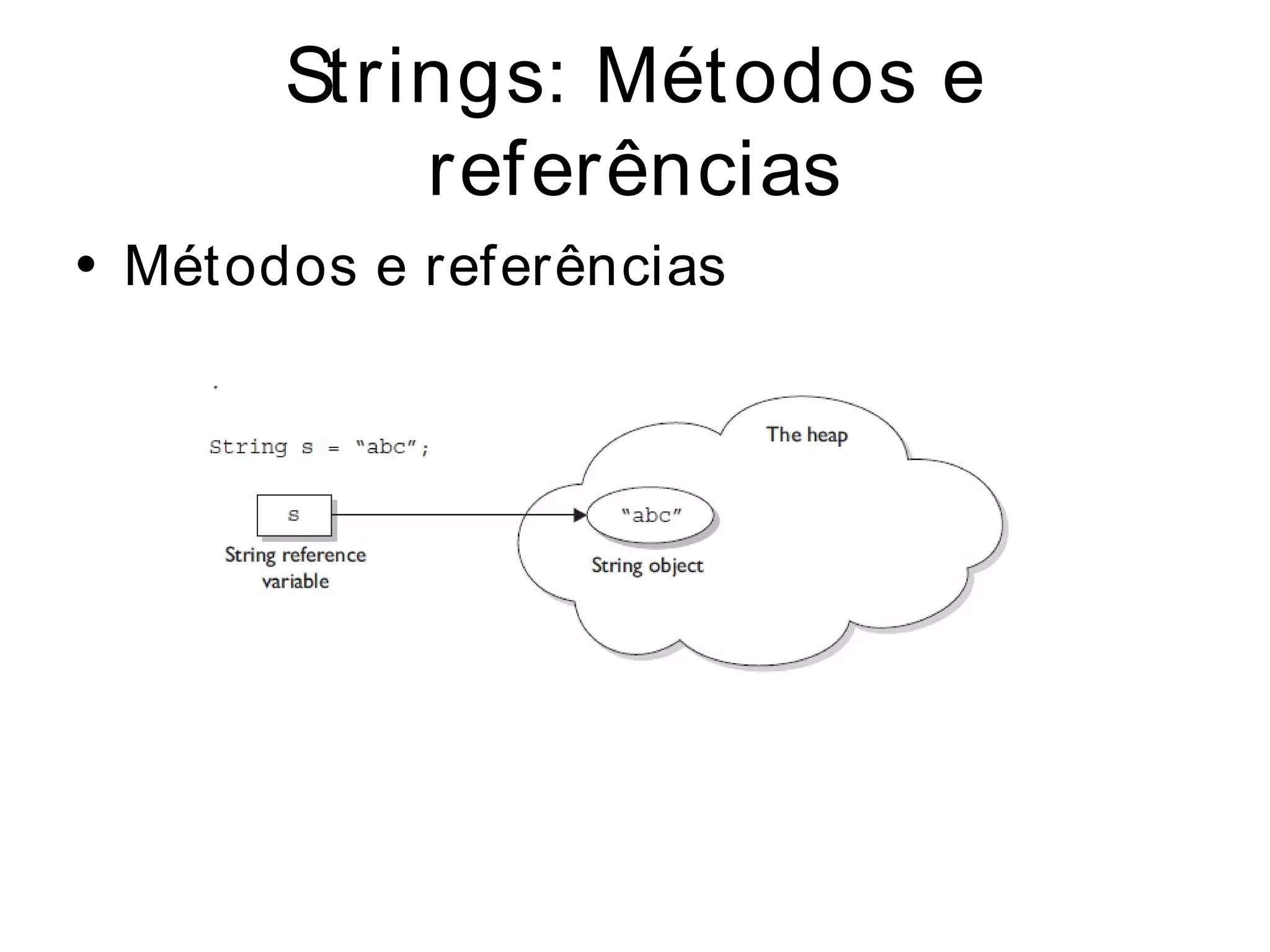 Strings: Métodos e
           referências
• Métodos e referências
 