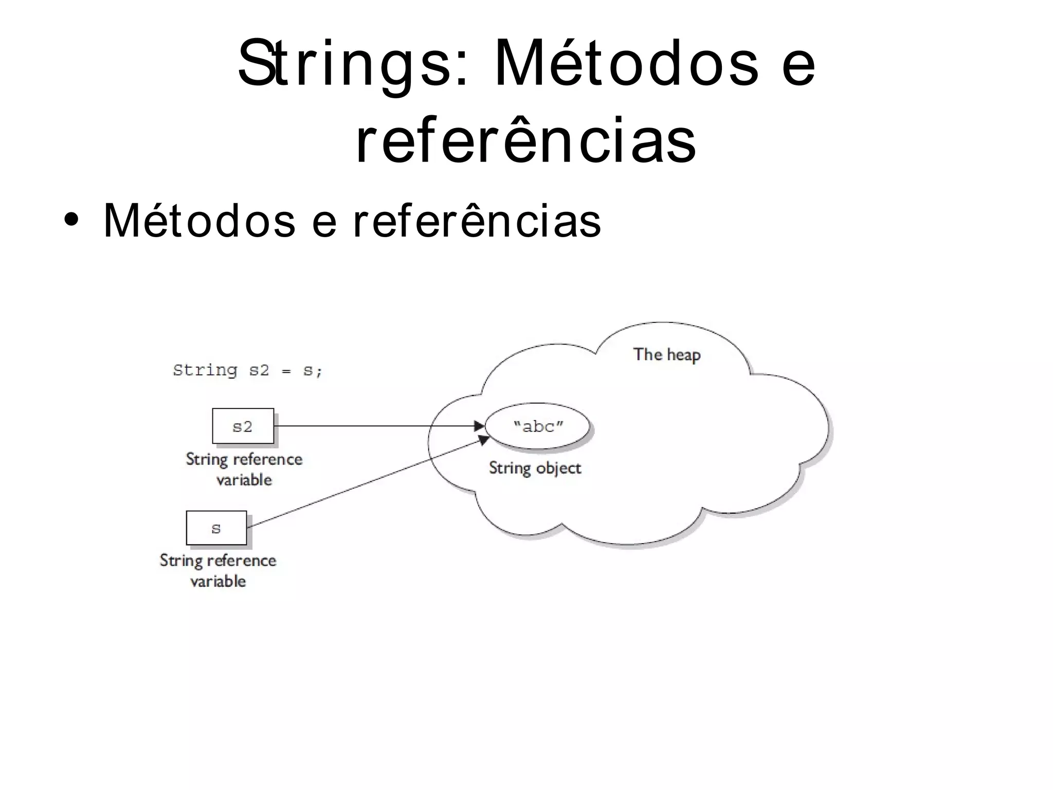 Strings: Métodos e
           referências
• Métodos e referências
 