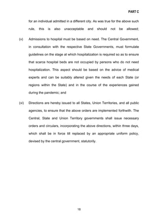 PART C
18
for an individual admitted in a different city. As was true for the above such
rule, this is also unacceptable a...