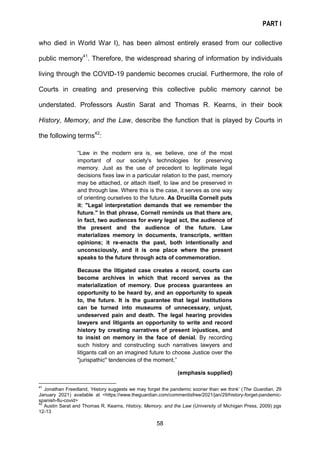 PART I
58
who died in World War I), has been almost entirely erased from our collective
public memory41
. Therefore, the w...