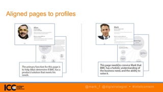Aligned pages to profiles
@mark_f @digistrategist • #intelcontent
 