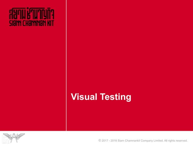Visual testing | PPT