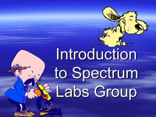 IntroductionIntroduction
to Spectrumto Spectrum
Labs GroupLabs Group
 