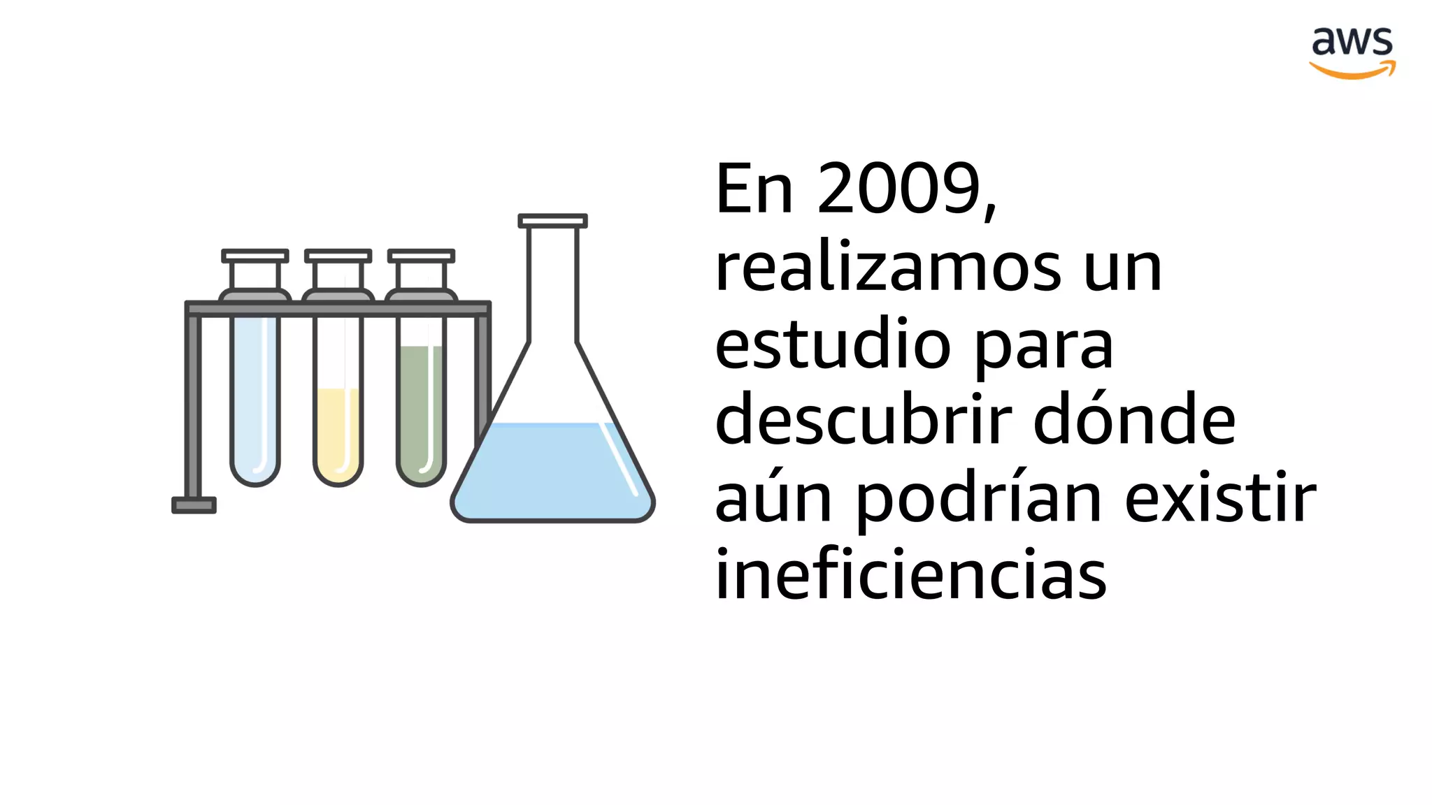 En 2009,
realizamos un
estudio para
descubrir dónde
aún podrían existir
ineficiencias
 