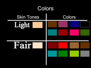 Colors Skin Tones  Colors Light Fair 