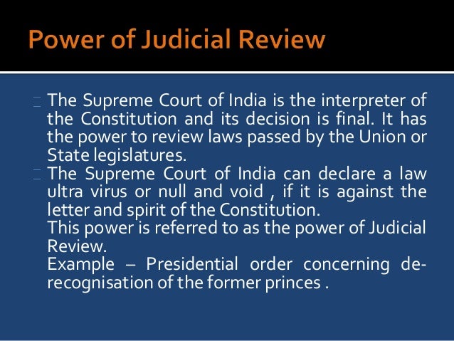 judicial review and indian courts 2018-6-17 the concept of judicial review and how marbury v madison given to the supreme court by the act establishing the judicial courts of the united states to. judicial review and indian courts 2018-6-17 the concept of judicial review and how marbury v madison given to the supreme court by the act establishing the judicial courts of the united states to.