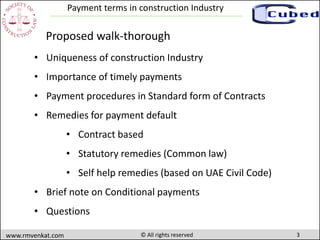 Payment terms in construction industry | PPT