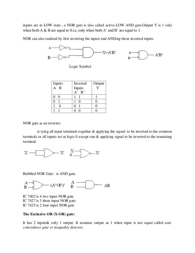 Switching circuits and logic design