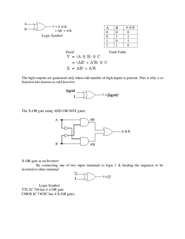 Switching circuits and logic design