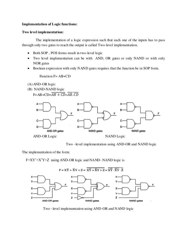 Switching circuits and logic design