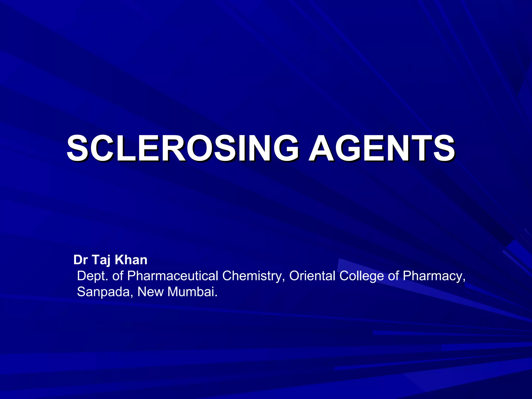 Sclerosing agents PPT