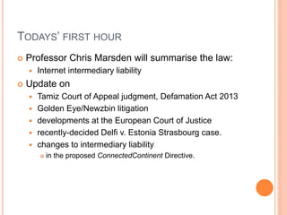 SCL Marsden Introduction to Internet Law | PPT
