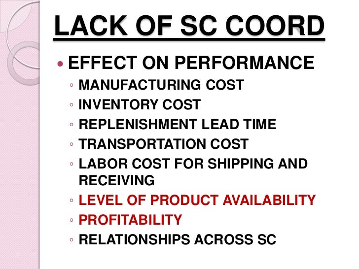 Coordination in Supply Chain