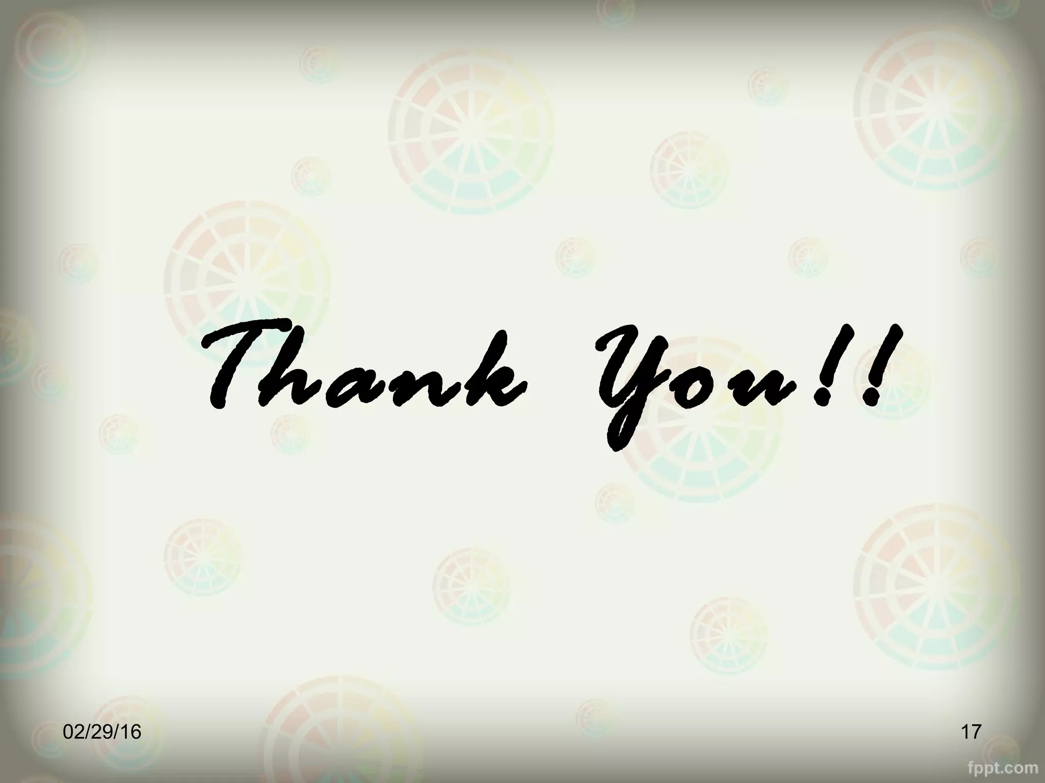 Thank You!!
02/29/16 17
 