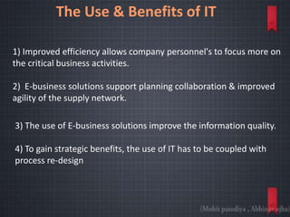 role of it in supply chain mangment system | PPTX