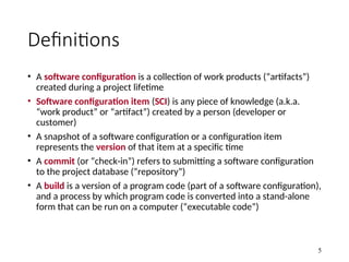 THe engineering Software configuration managements | PPT