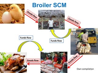 Broiler SCM 
Funds flow 
Funds flow 
Goods flow 
Own compilation 
11  