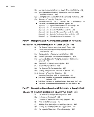 Supply Chain Management Sunil Chopra SCM | PDF