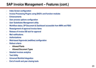 Invmon Sap Generate Cost Savings from Supplier Invoices | PDF