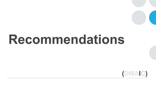 (DMAIC)
Recommendations
 