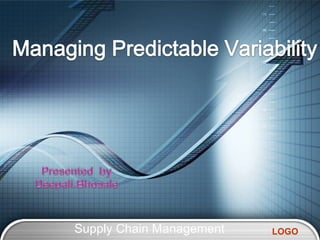 Supply Chain Management  