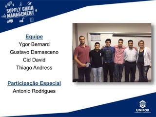 SCM X E-PROCUREMENT
O E-Procurement introduz agilidade nos
processos de compra e venda em uma
empresa que utiliza o Supply Chain
Management. Consequentemente, resulta
em economia do tempo e redução de custos
de aquisição dos insumos.
 