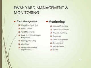 SCM EWM Solution | PPTX