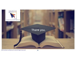 Thank you.Thank you.
SCM Institute Confidential © 2018 All Rights Reserved 16
 