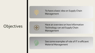 Role of IT in Supply Chain Management | PPTX