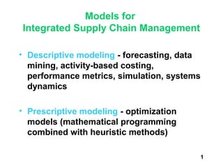 Scm models | PPT