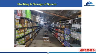 21
Stacking & Storage of Spares
 