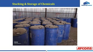29
Stacking & Storage of Chemicals
 