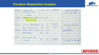 34
Purchase Requisition Samples
 