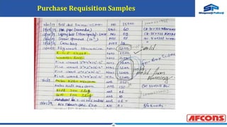 35
Purchase Requisition Samples
 