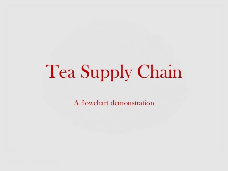 Supply Chain activities at Tapal Tea