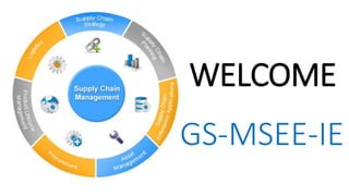WELCOME
GS-MSEE-IE
 