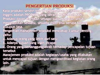 Scm produksi